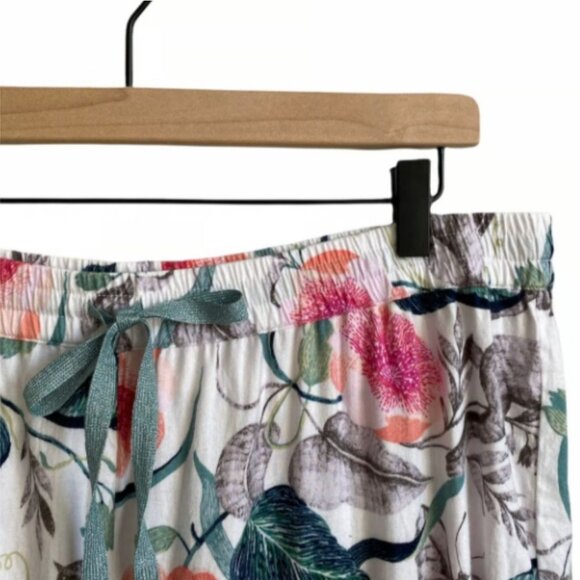 Malin Gyllensvaan Anthropologie Magnolia Flannel 2 Piece Sleep Pants Pajama Set - Picture 10 of 11